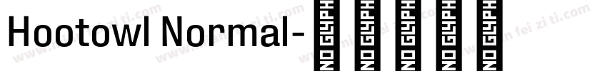 Hootowl Normal字体转换